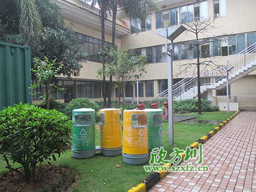 韶關(guān)物業(yè)分類玻璃鋼垃圾桶，提升社區(qū)好環(huán)境。