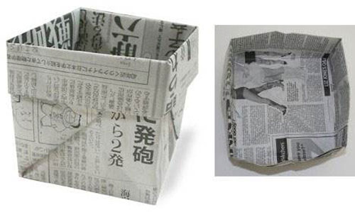 用紙折垃圾桶手工怎么折，學(xué)手工制作折紙垃圾桶